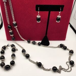 STEELX jewelry Necklace, Bracelet and Earrings set